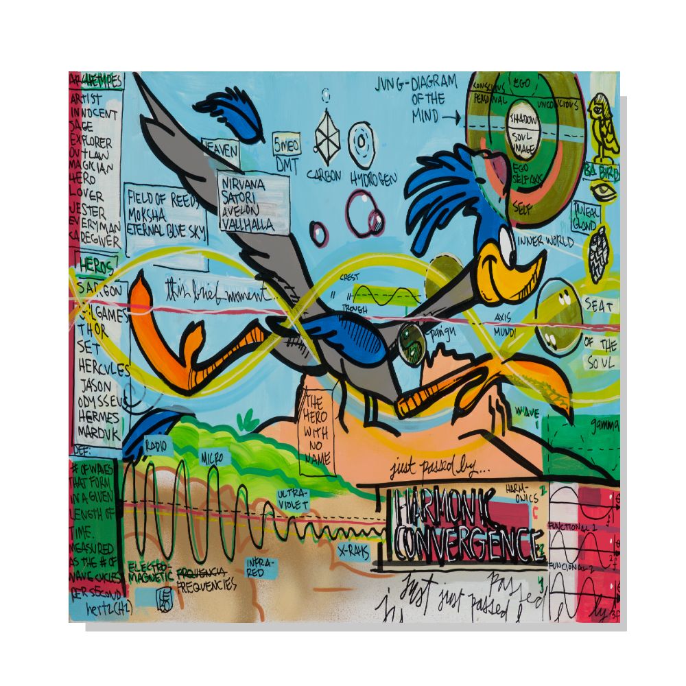 Loony Harmonic Convergence - Lebo Steel Mineral Print Series